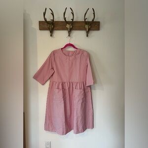 Red and white striped Summer dress.